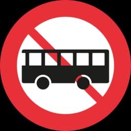 Bus forbudt