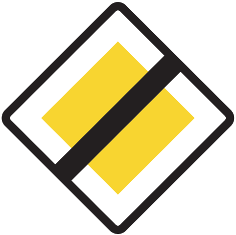 Hovedvej ophører