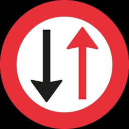 Hold tilbage for modkørende
